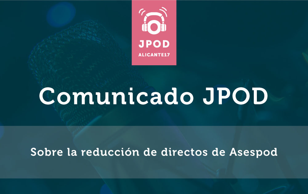 Comunicado sobre la reducción de directos de Asespod